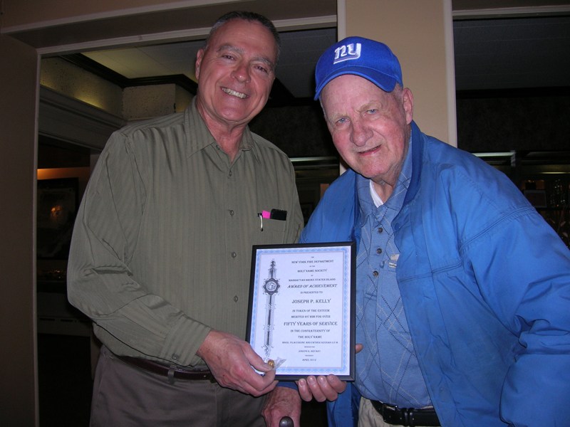 FDNY Holy Name Society - 50 Year Members